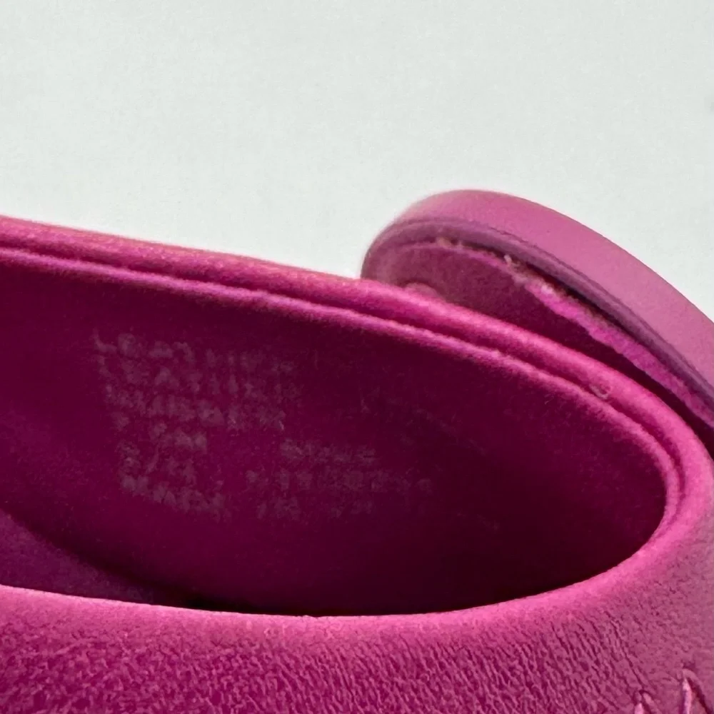 Tory Burch Minnie Reva Travel Ballet Flats Shoes in Magenta Pink Size 7.5 - Picture 12 of 12
